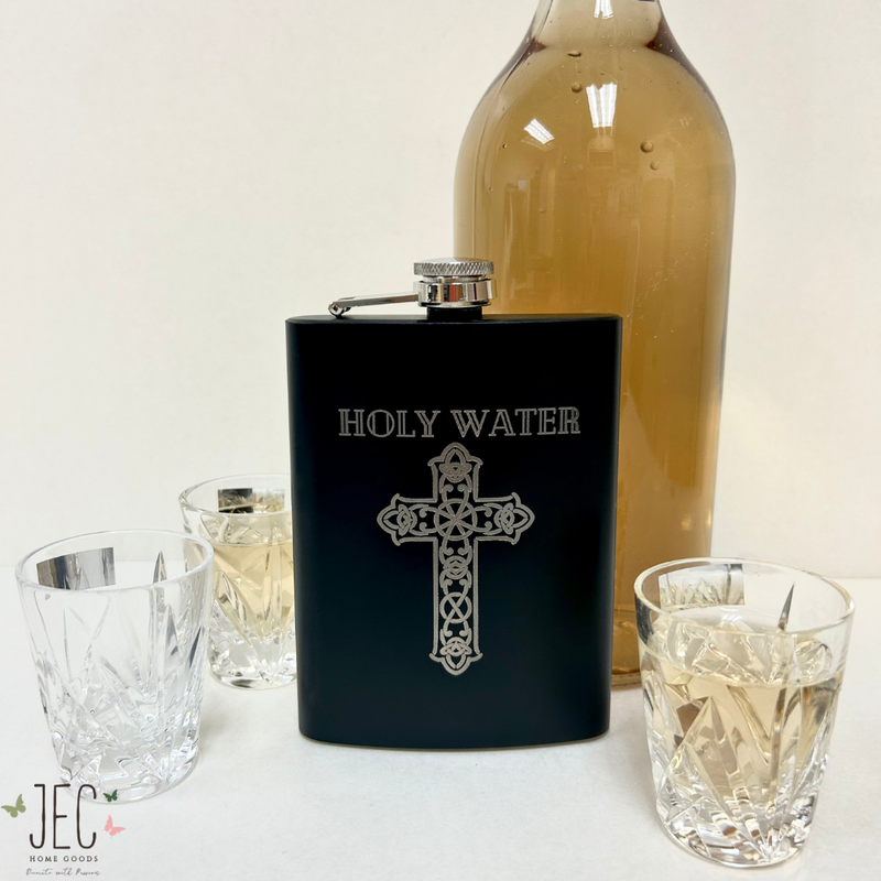 Laser Engraved 8 Oz Flask