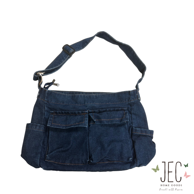 Denim Oversized Shoulder Bag