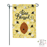 Bees Honeycomb 2-Sided Garden Flag 12.5x18"