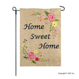 Spring Rose Burlap 2-Sided Garden Flag 12.5x18"