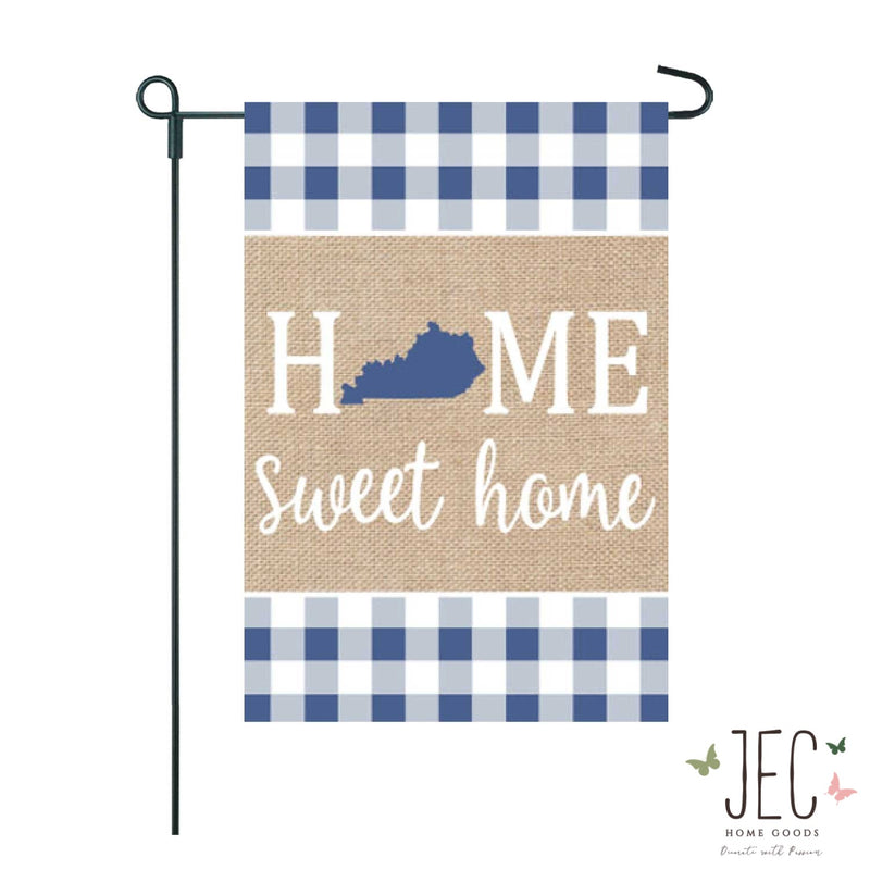 Home State Burlap 2-Sided Garden Flag 12.5x18"