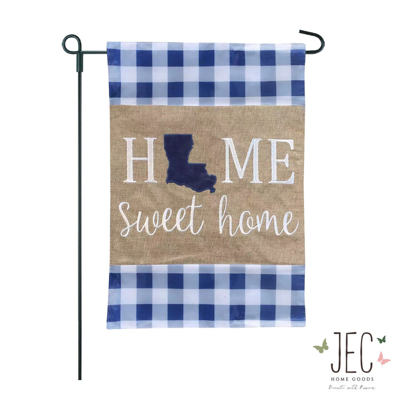 Home State Burlap 2-Sided Garden Flag 12.5x18"