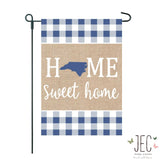 Home State Burlap 2-Sided Garden Flag 12.5x18"