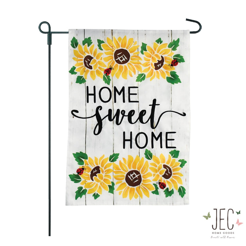 Sunflowers Shiplap 2-Sided Garden Flag 12.5x18"