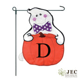 Ghost Pumpkin 2-Sided Garden Flag 12.5x18"