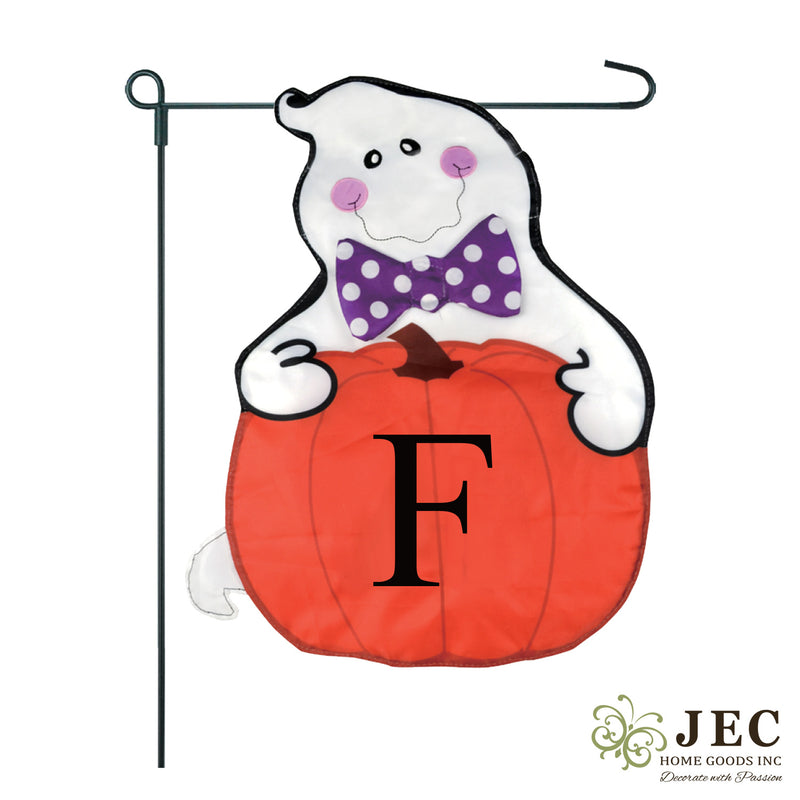 Ghost Pumpkin 2-Sided Garden Flag 12.5x18"