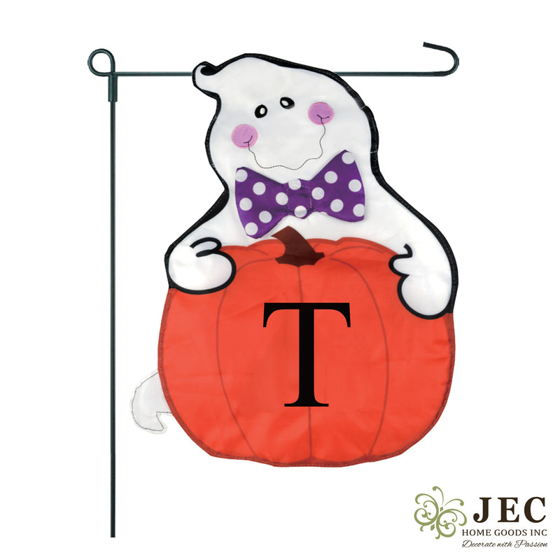 Ghost Pumpkin 2-Sided Garden Flag 12.5x18"