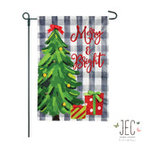 Buffalo Check Tree 2-Sided Garden Flag 12.5x18"