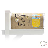 Mason Jar Lemonade Burlap Mailbox Cover