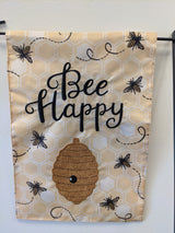 Bees Honeycomb 2-Sided Garden Flag 12.5x18"